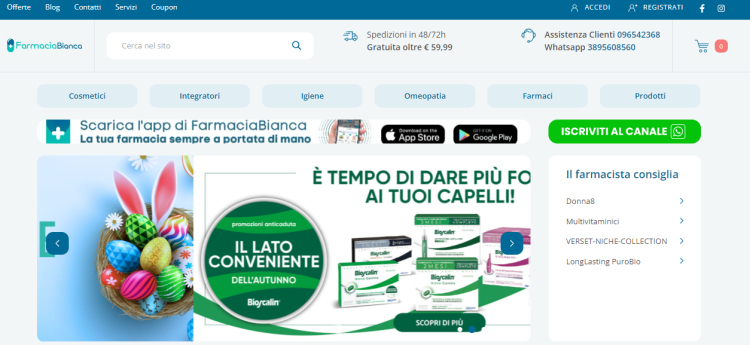 Farmacia Bianca – Benessere, bellezza e salute direttamente a casa tua