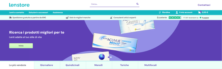 Lenti a Contatto Online su Lenstore.it: Veloci, Affidabili e Convenienti